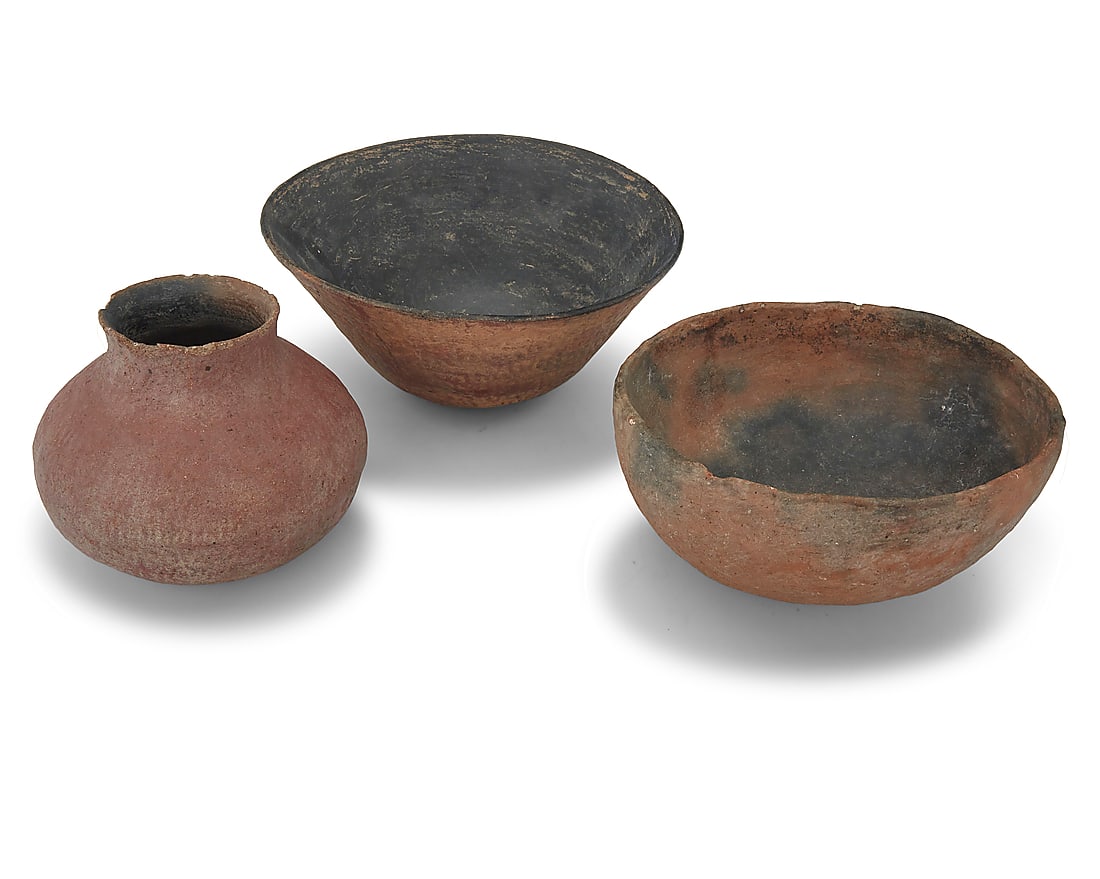 Three Ancestral Puebloan pottery vessels (1 of 4)