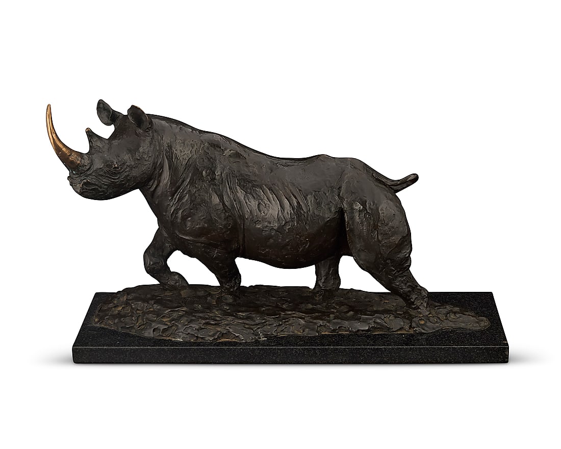 Robert Glen (1940-2023), "Bull Rhino," 1991 (1 of 5)