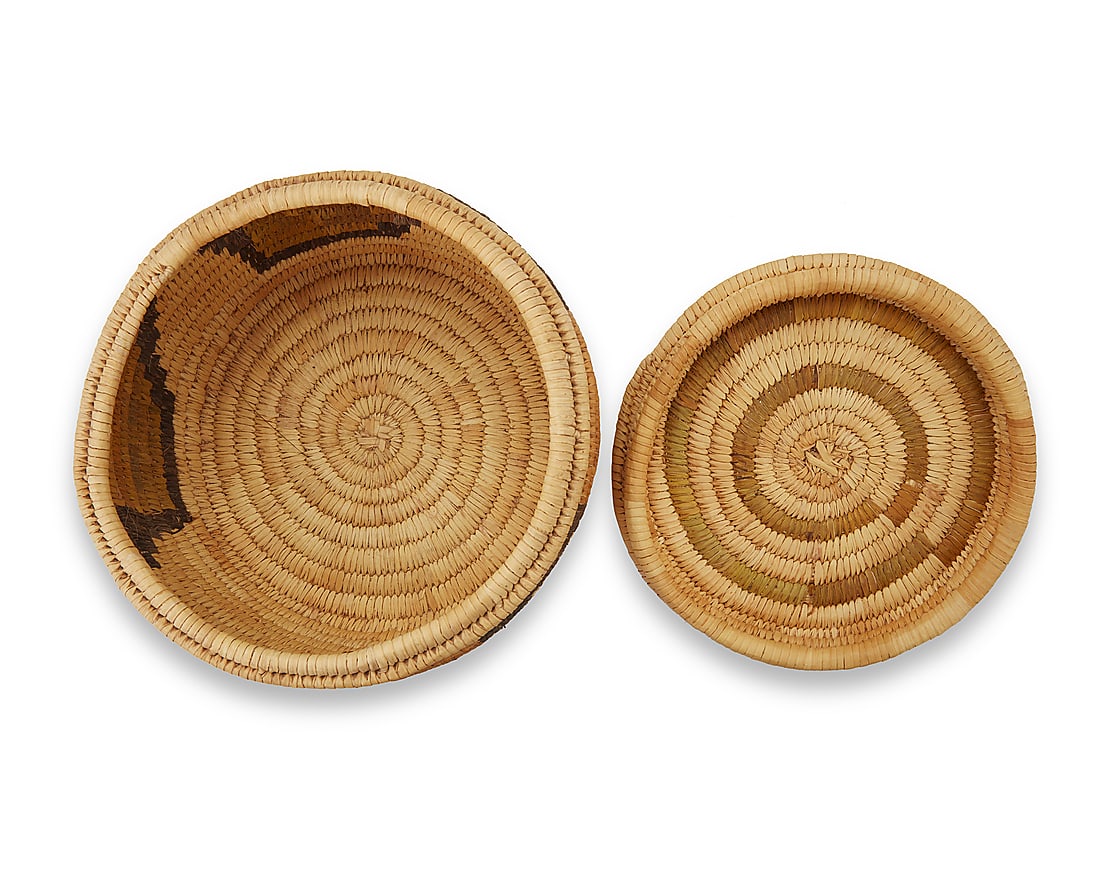 Two Papago polychrome basketry vessels - 5