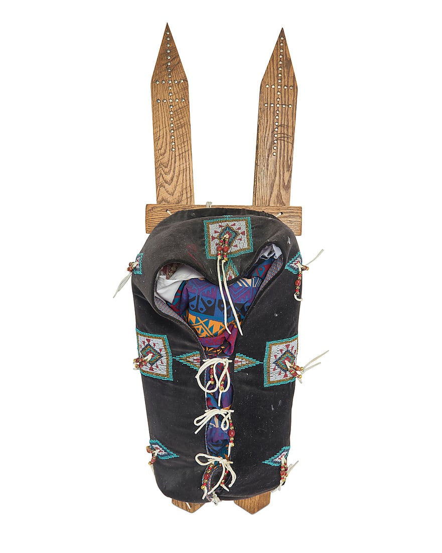 A Plains style beaded cradle (1 of 7)