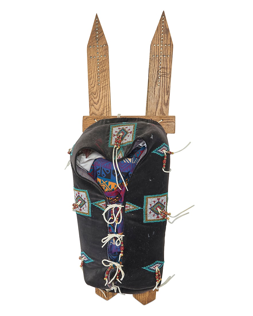 A Plains style beaded cradle - 2
