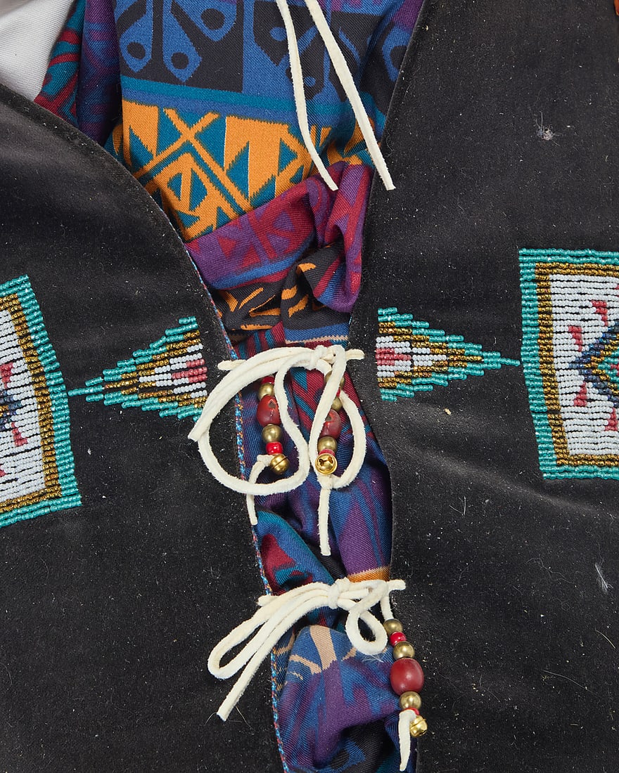 A Plains style beaded cradle - 4