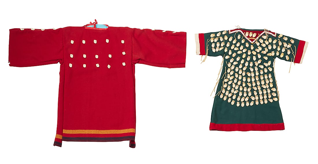Two Plateau wool shirts with faux elk teeth (1 of 2)
