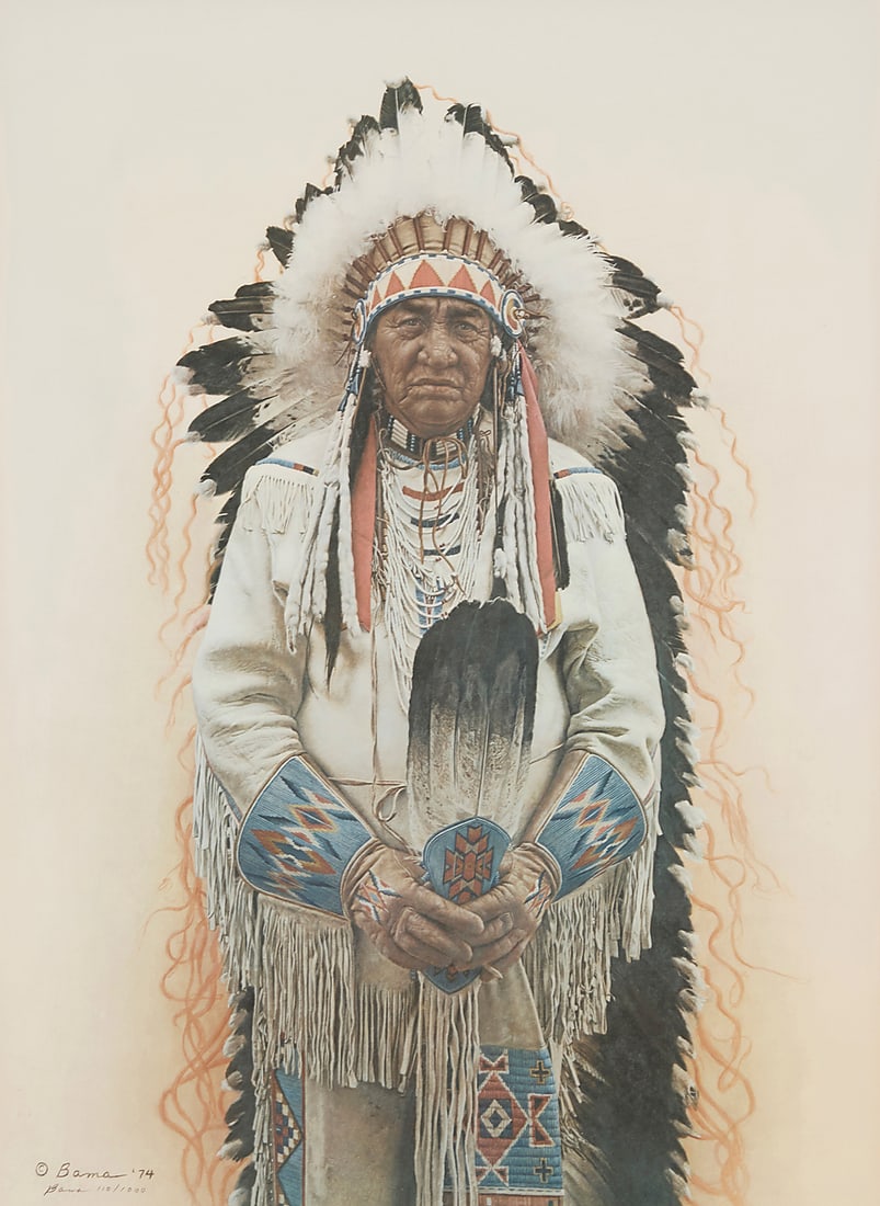 James Bama (1926-2022), "Shoshone Chief," 1974 (1 of 5)