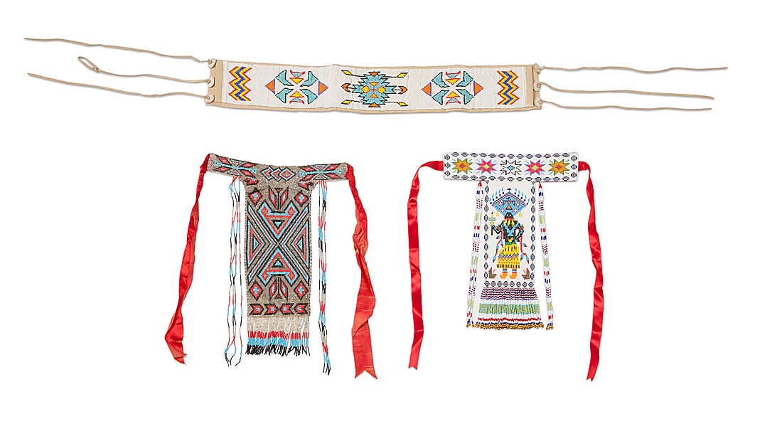 Three Southwest beaded adornments (1 of 2)