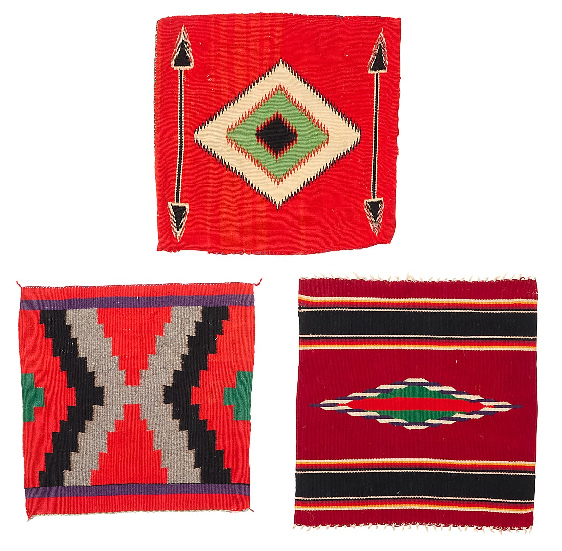Three Chimayo and Navajo textiles (1 of 5)
