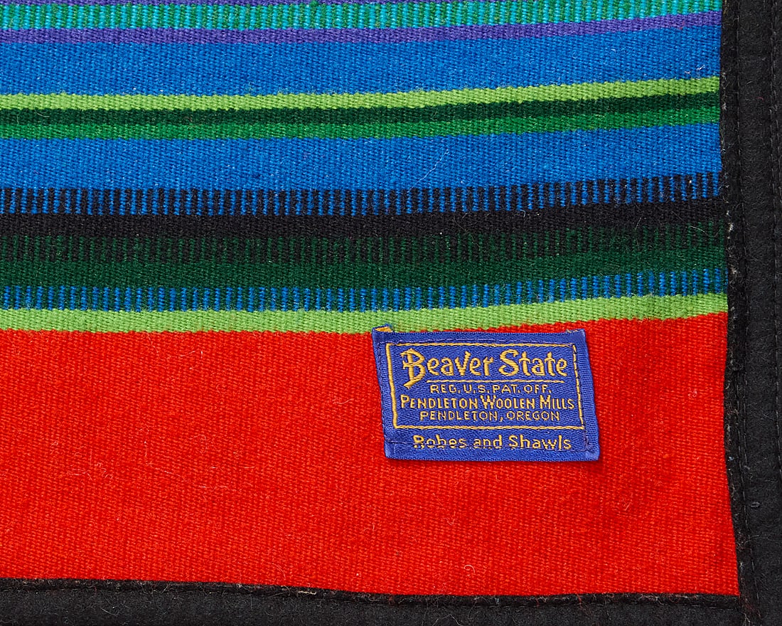Three Pendleton wool blankets - 8
