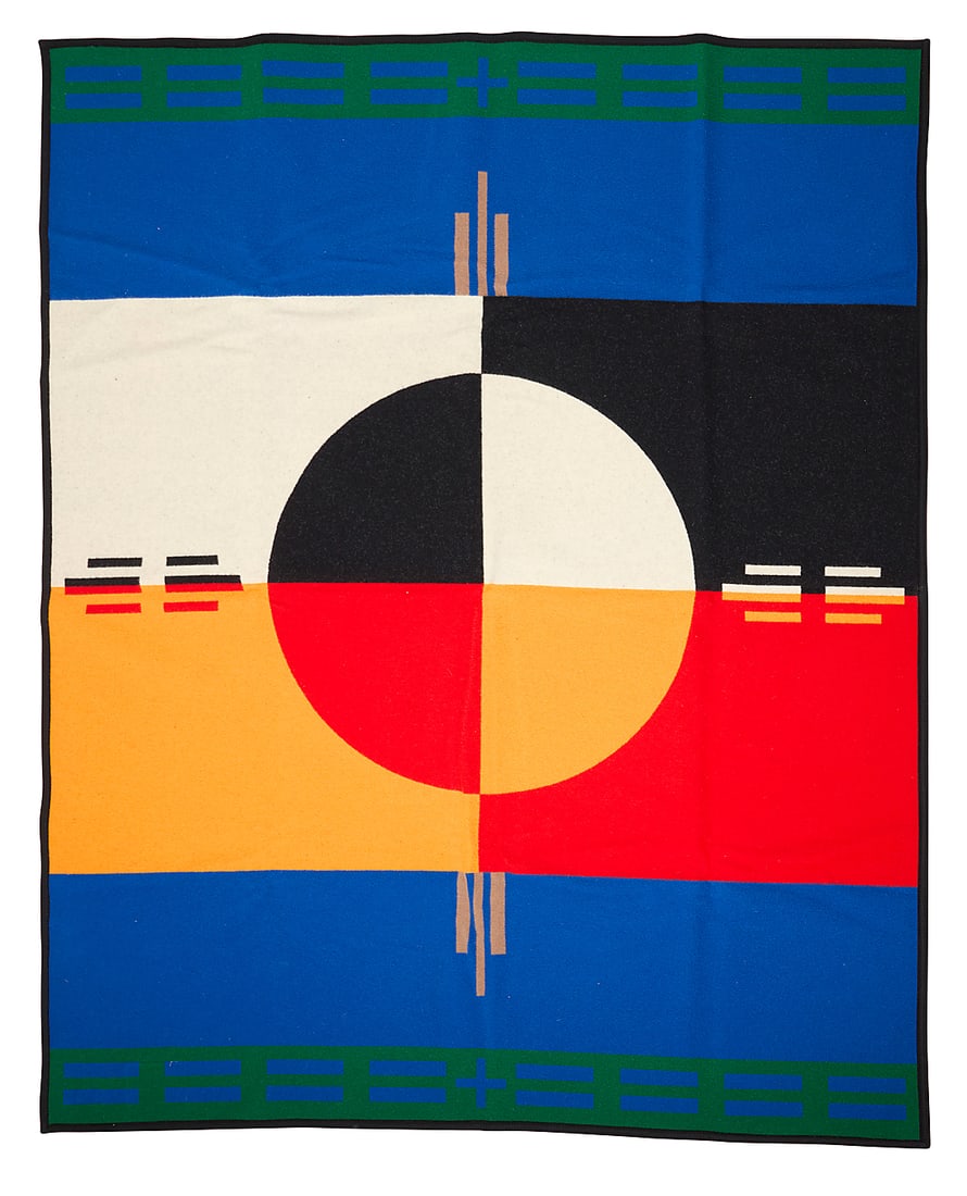 Three Pendleton wool blankets - 5