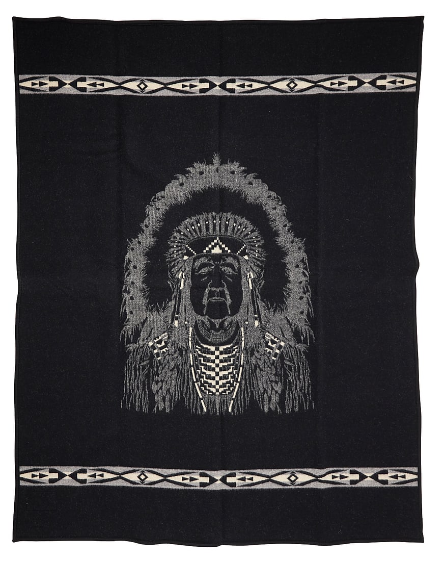 Three Pendleton wool blankets - 9