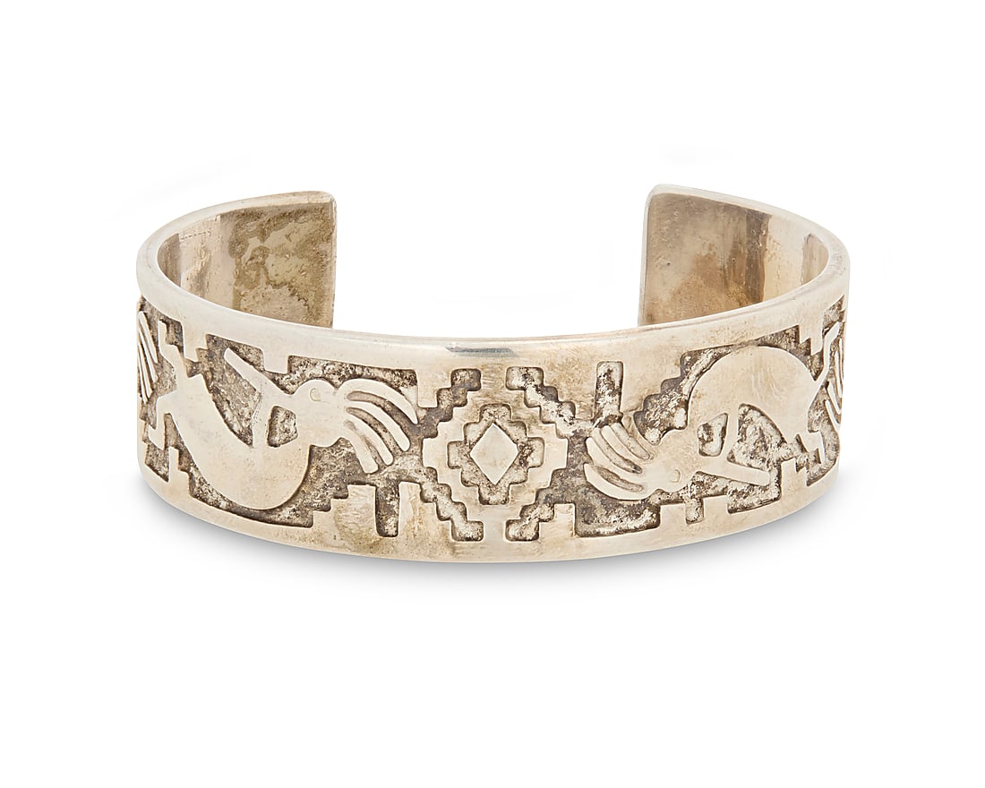 A Dan A. Jackson Navajo sterling silver Kokopelli cuff bracelet (1 of 2)