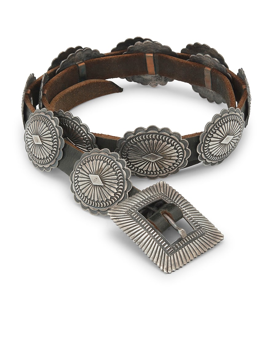 A Daniel 'Sunshine' Reeves Navajo sterling silver concho belt (1 of 6)