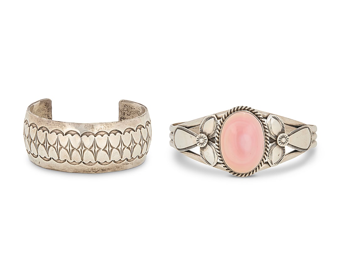 Two Southwest sterling silver cuff bracelets (1 of 5)
