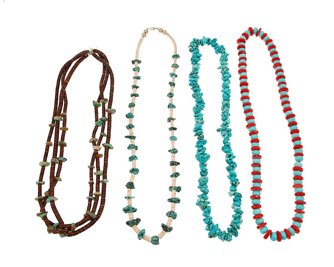 A group of Pueblo style necklaces (1 of 2)