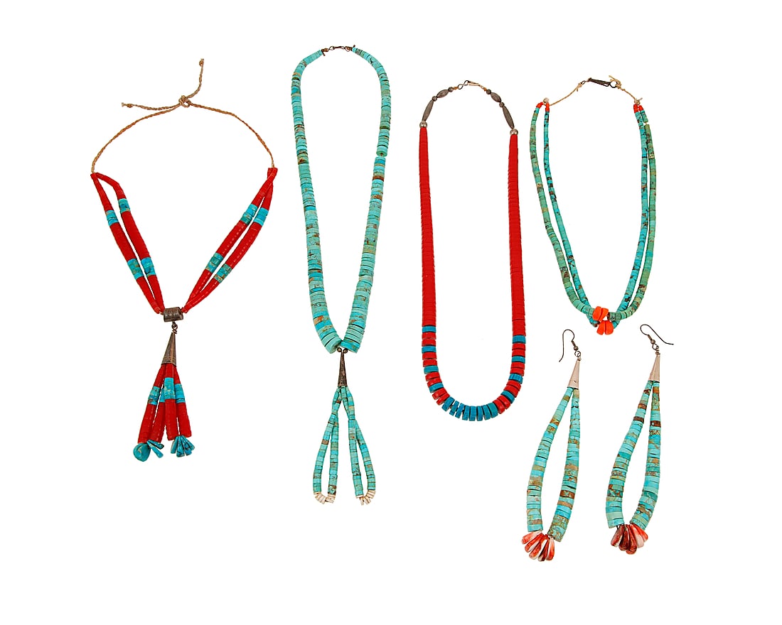 A group of Pueblo turquoise jewelry (1 of 2)