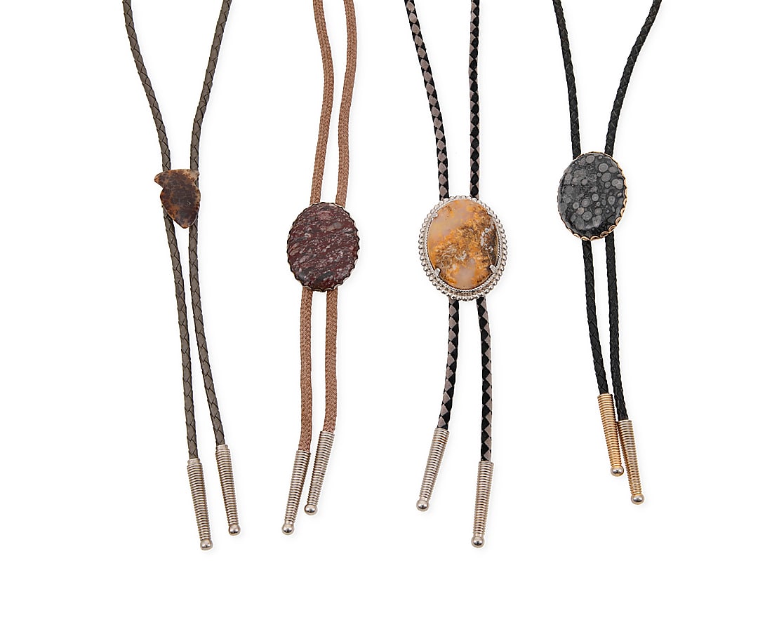 A group of Southwest style stone set bolos (1 of 2)