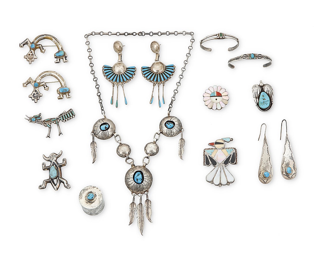 A large group of Southwest silver jewelry (1 of 1)
