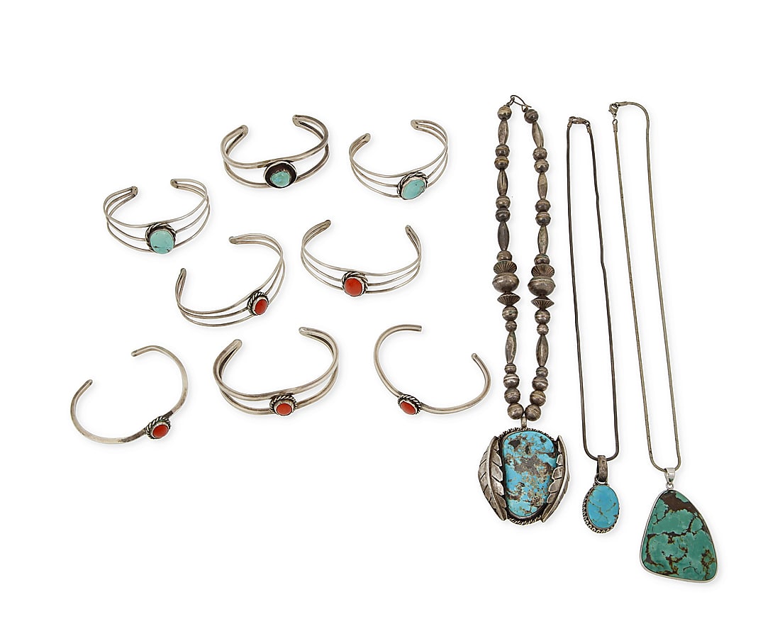 A large group of Southwest style jewelry (1 of 2)