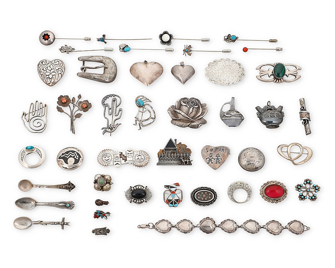 A group of Southwest silver jewelry (1 of 1)