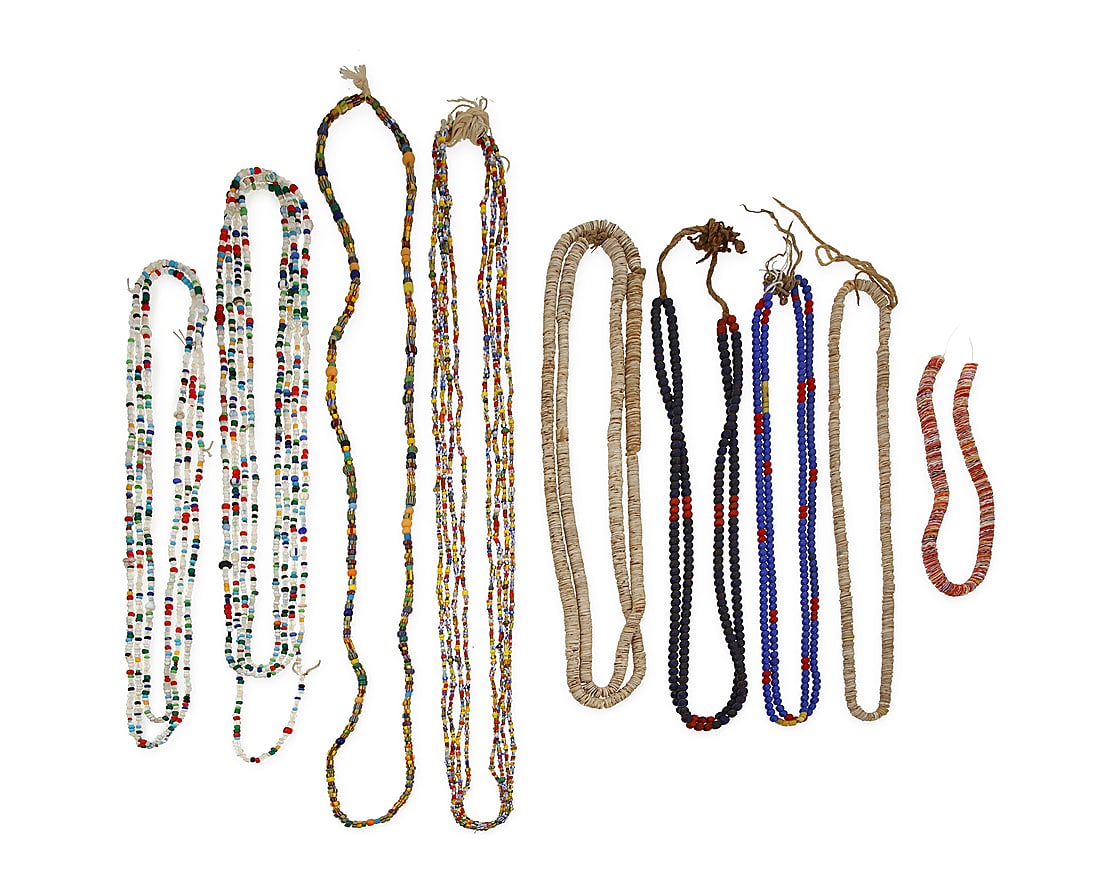 A group of Native American-style trade bead necklaces (1 of 1)