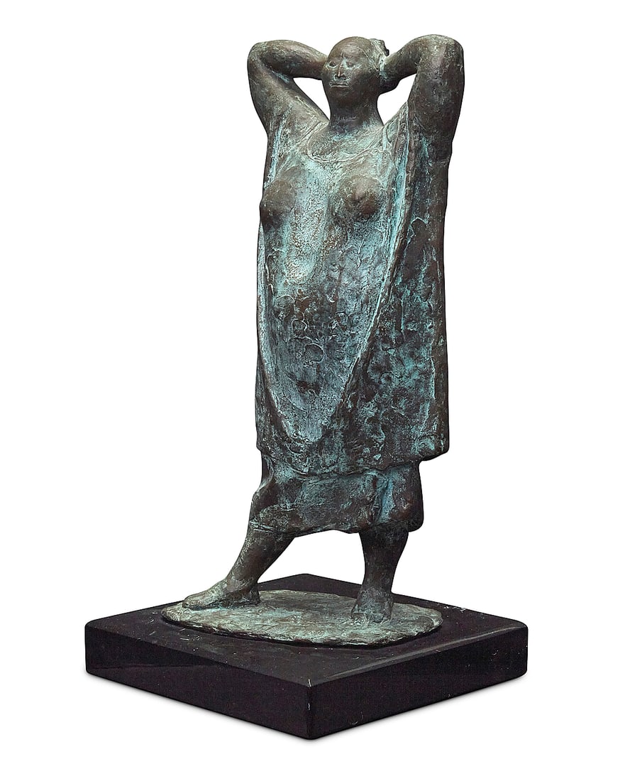 Francisco Zuniga (1912-1998, Mexican), "Mujer Yucateca" (Mujer de pie con las manos en la nuca), (1 of 6)