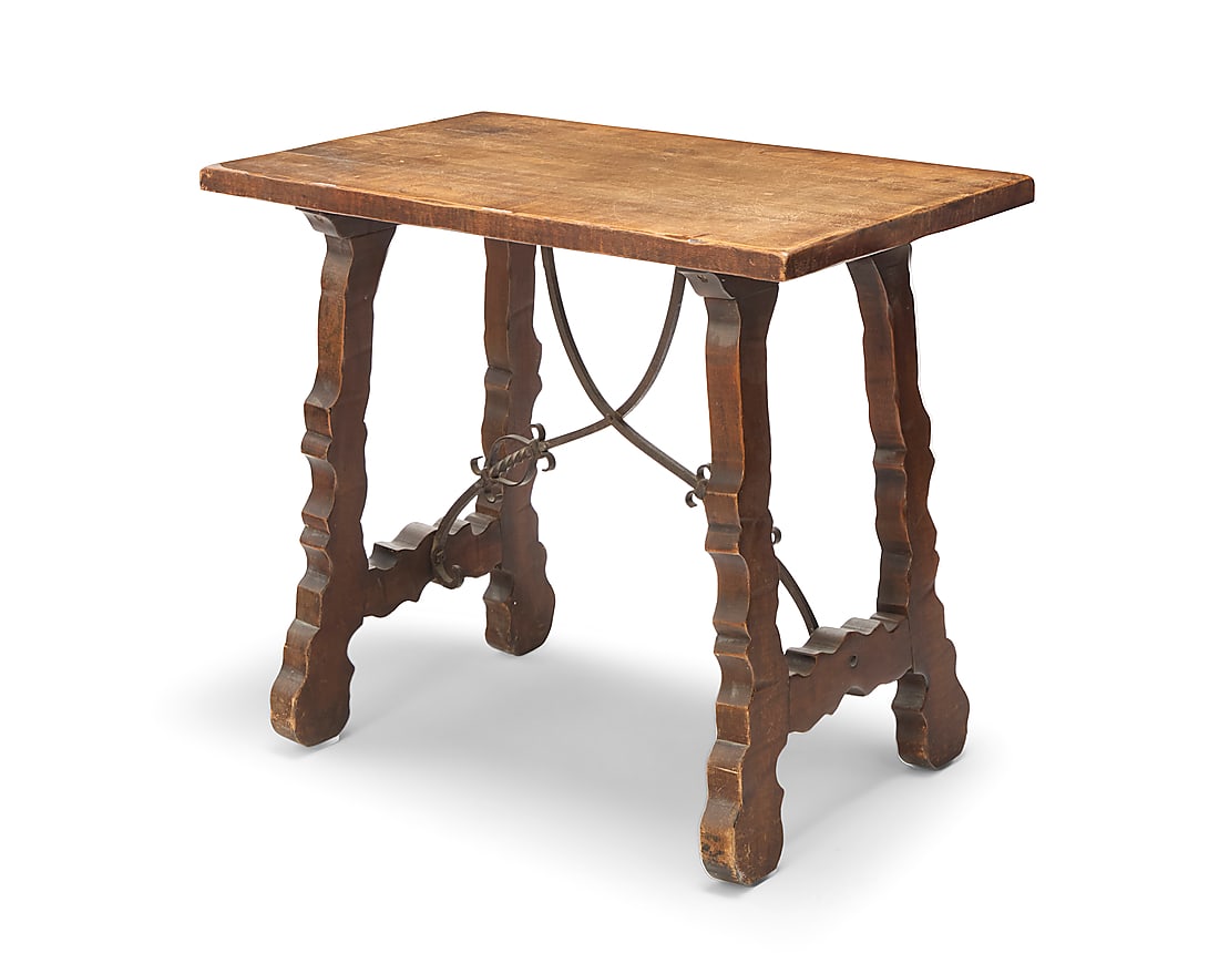 A Spanish Revival fratino library table (1 of 7)