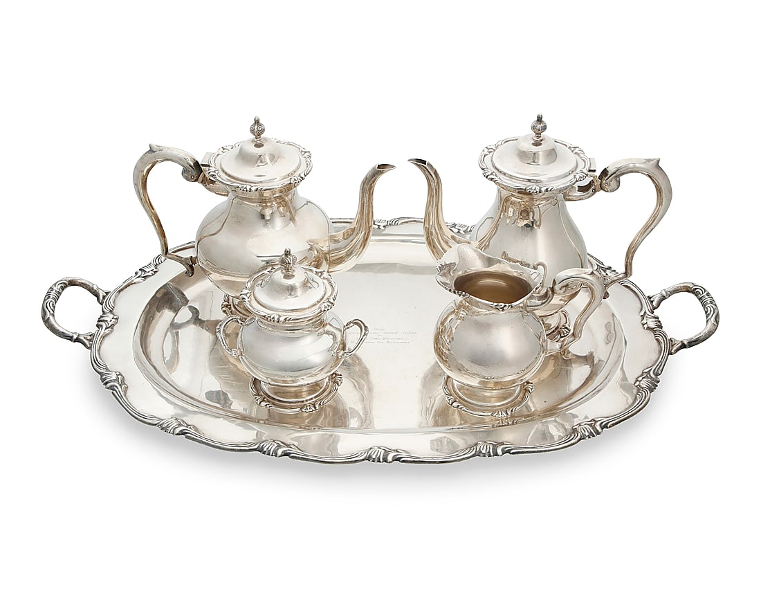 A Peruvian sterling silver tea service (1 of 8)
