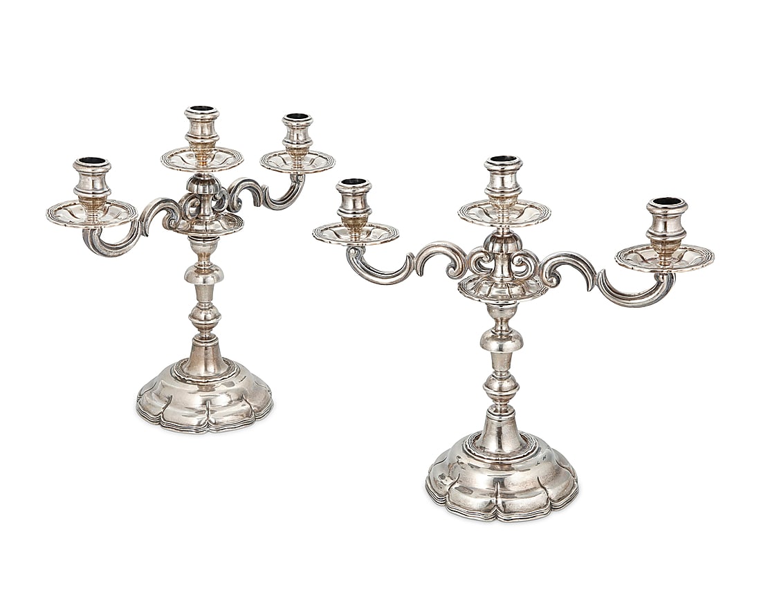 A pair of Sanborns Spanish Colonial-style sterling silver candelabra (1 of 5)