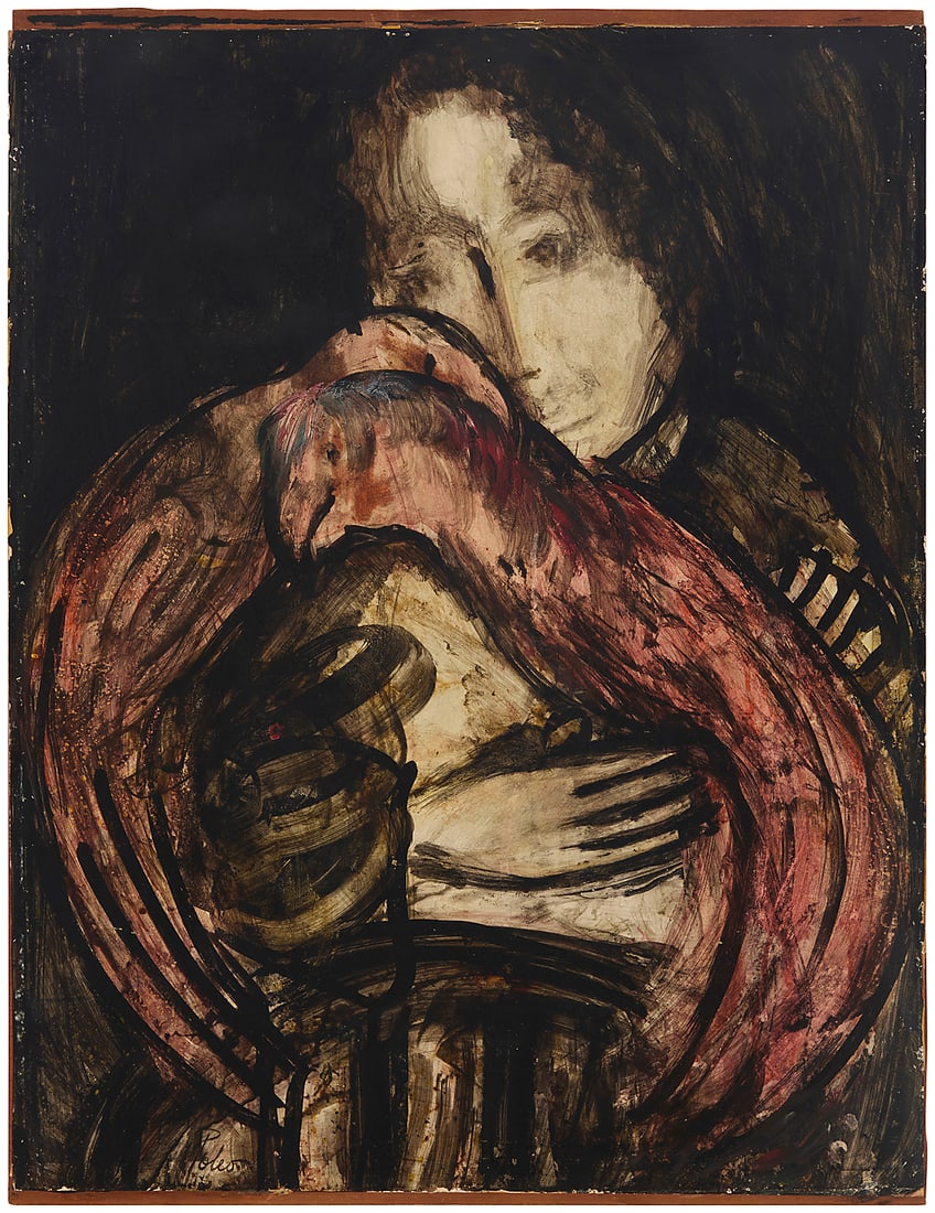 Hector Poleo (1918-1989, Venezuelan), "Embrace" (1 of 6)