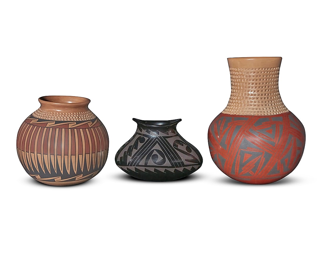 Three Mata Ortiz pottery jars (1 of 11)