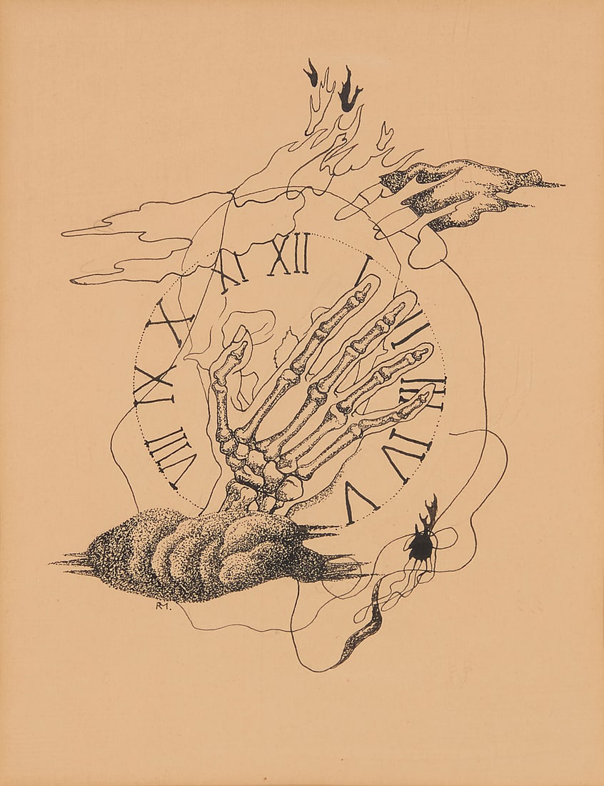Roberto Montenegro (1885-1968, Mexican), "Hora unica" (1 of 5)