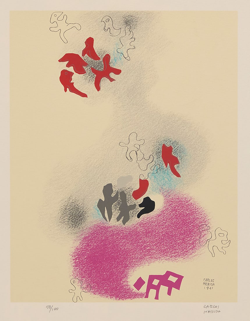 Carlos Merida (1891-1984, Guatemalan), Untitled, plate 3 from the "Cielos Luminicos" portfolio, 1941 (1 of 7)