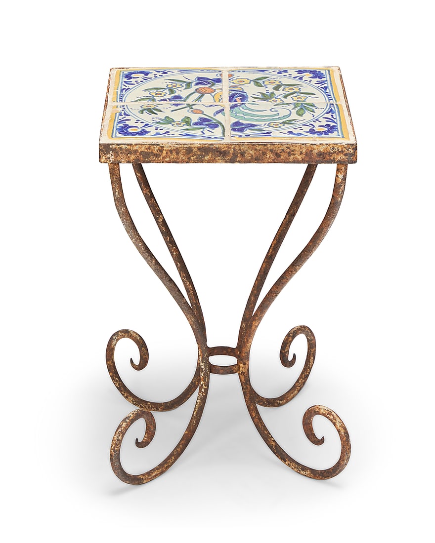 A Mexican tile top drink table (1 of 6)