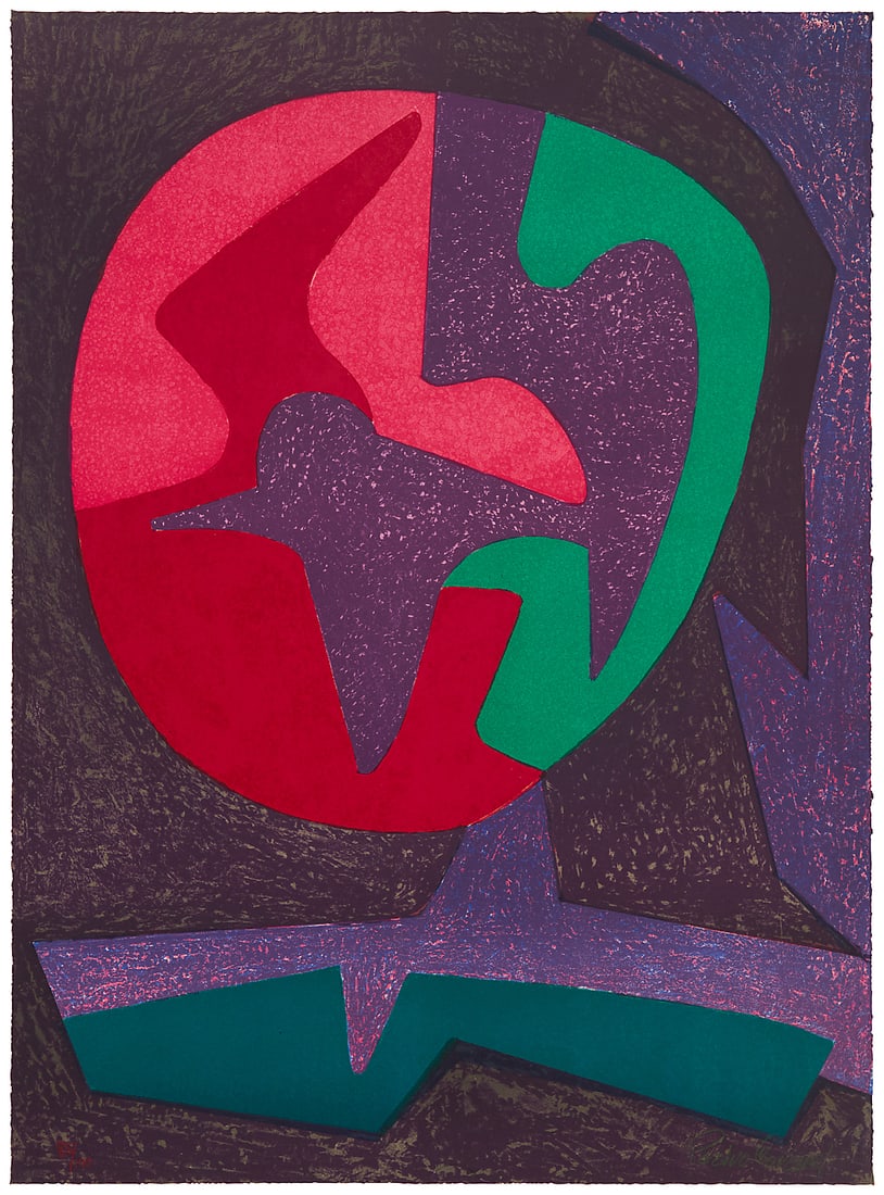 Pedro Coronel (1922-1985, Mexican), Abstract dove: Pedro Coronel (1922-1985, Mexican) Abstract dove Lithograph in colors on wove paper Edition: 85/100 Signed and numbered in colored pencil along the lower edge: Pedro Coronel Image/Sheet: 29.75" H x 22