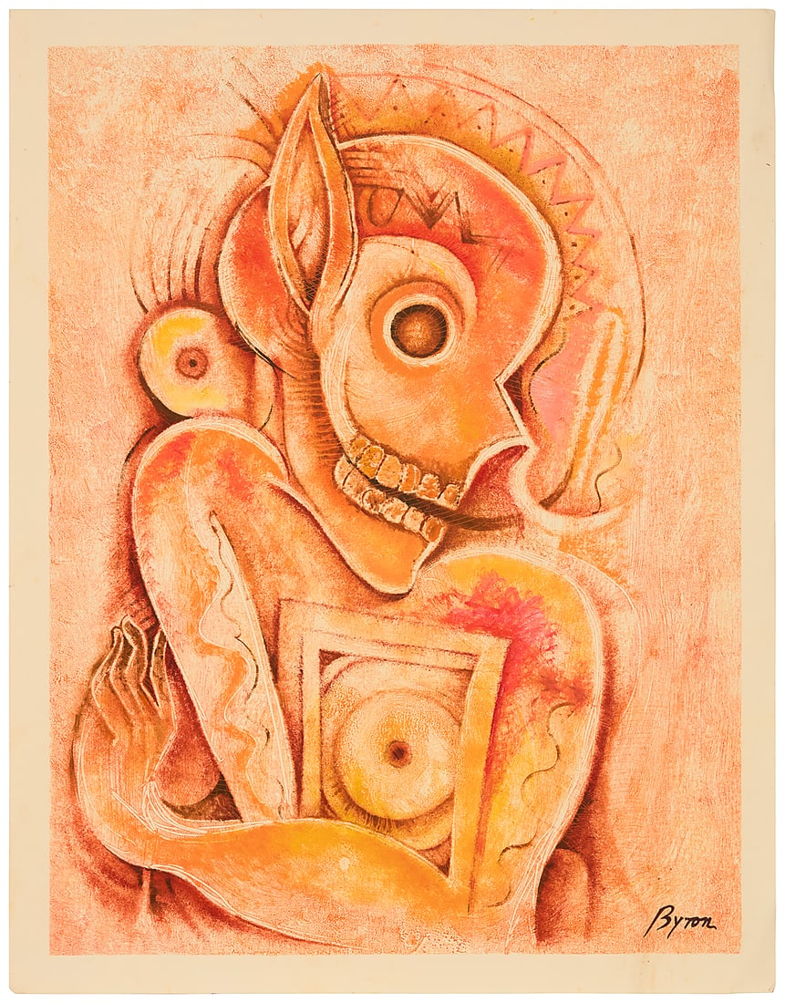 Byron Galvez (1941-2009, Mexican), Untitled (1 of 4)
