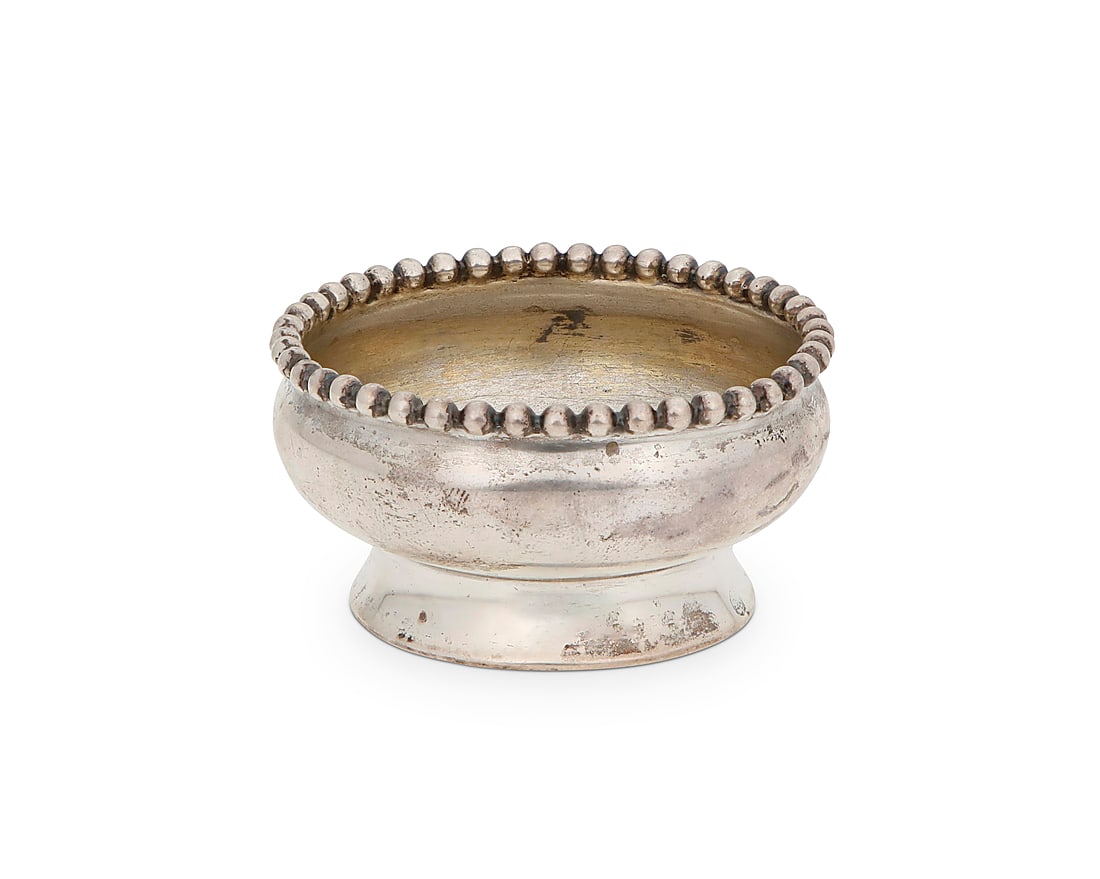 A Tiffany sterling silver salt cellar Late 19th century With impressed factory marks and: 4374 / (1 of 3)