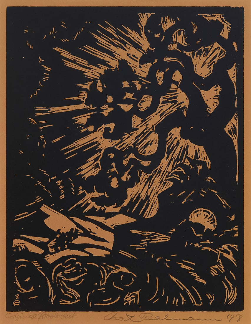 Max Thalmann (1890-1944), "Gethsemane," from the "Passion" series, 1918 (1 of 7)
