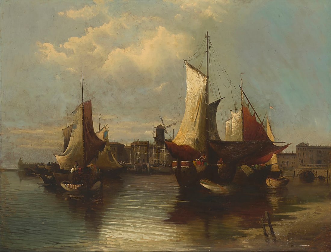 In the manner of Gustav Schonleber (1851-1917), "Bei Scheveningen" (1 of 5)