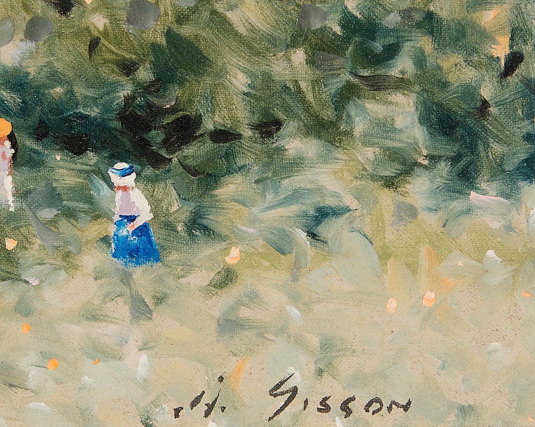 Andre Gisson (1921-2003), Landscape with figures - 2