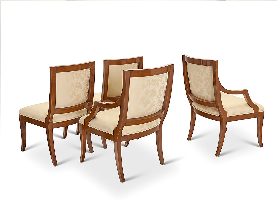 Sally Sirkin Lewis (b. 1932), A set of four mahogany dining chairs for J. Robert Scott, late 20th ce - 9