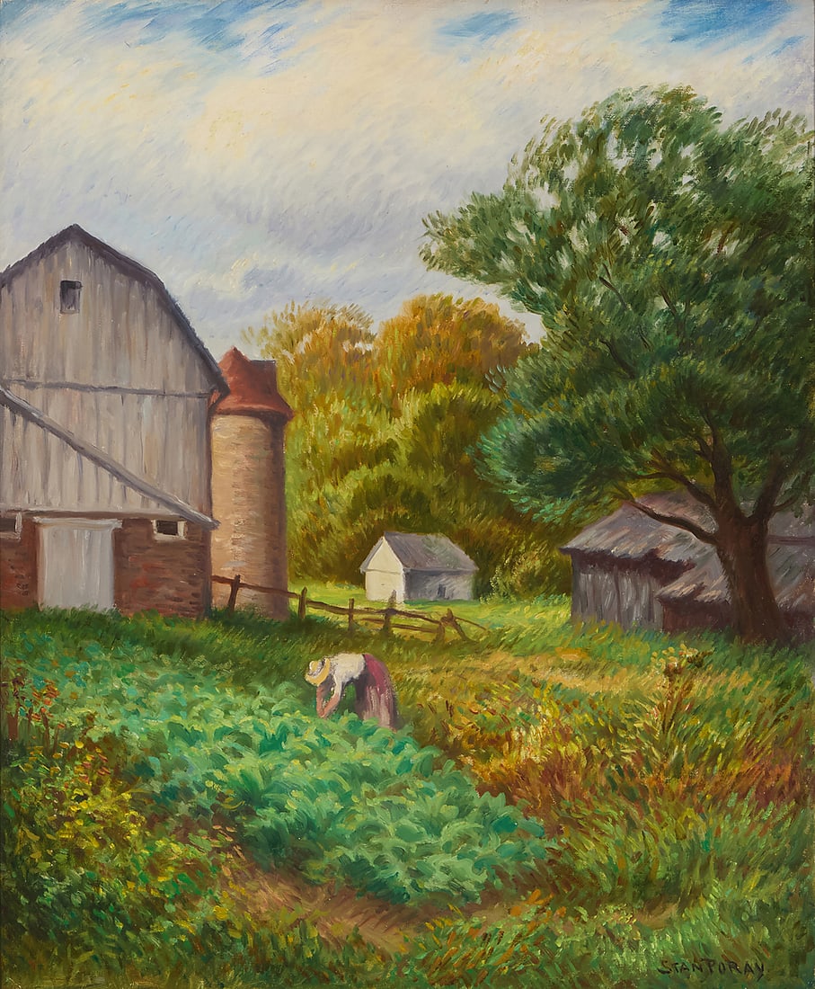 Stanislaus Pociecha Poray (1888-1948) "Cabbage Patch" Oil on canvas Signed lower right: Stan (1 of 7)