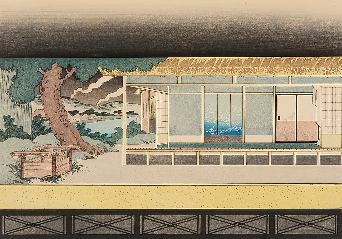 Three woodblock prints - 12