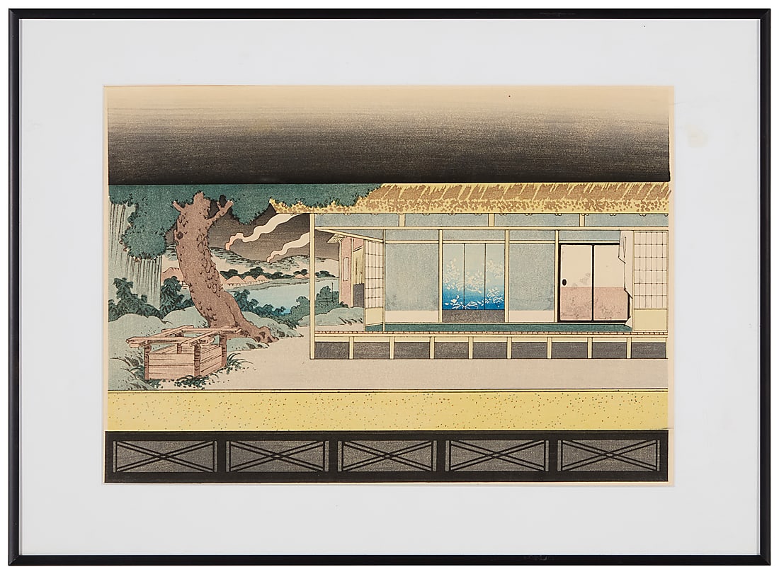 Three woodblock prints - 13