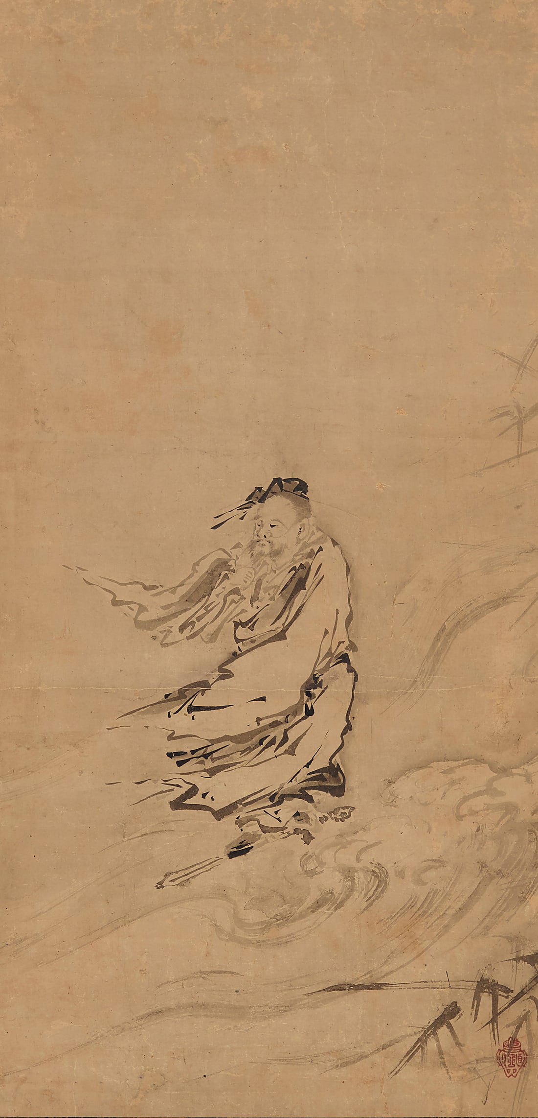 Three Japanese hanging scrolls - 11