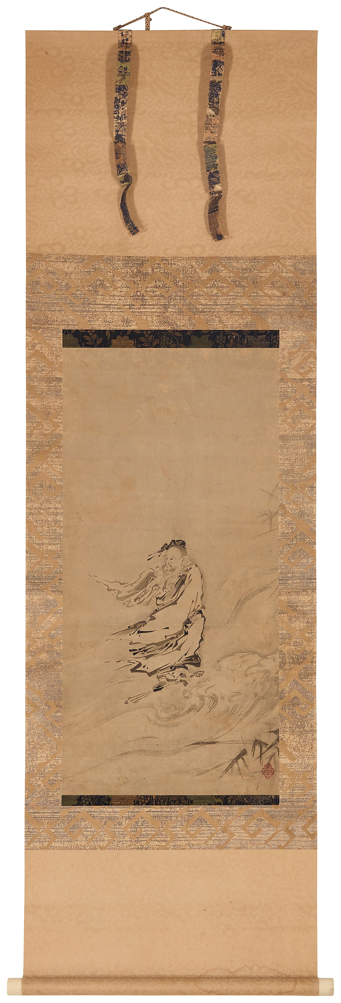 Three Japanese hanging scrolls - 13