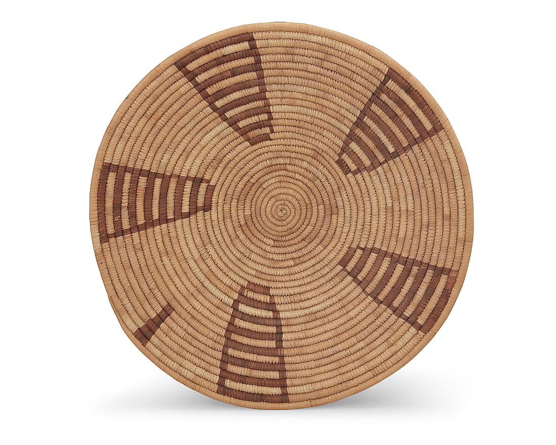 Three basketry items - 7