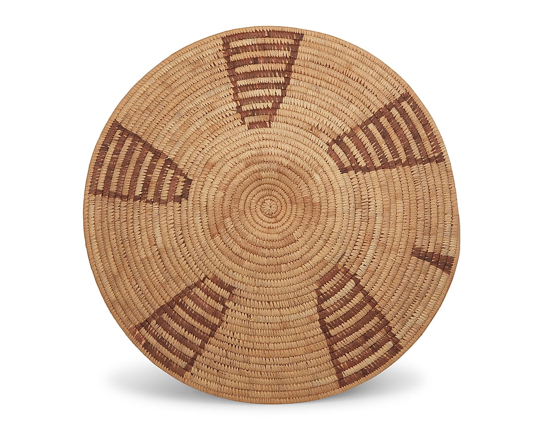 Three basketry items - 8