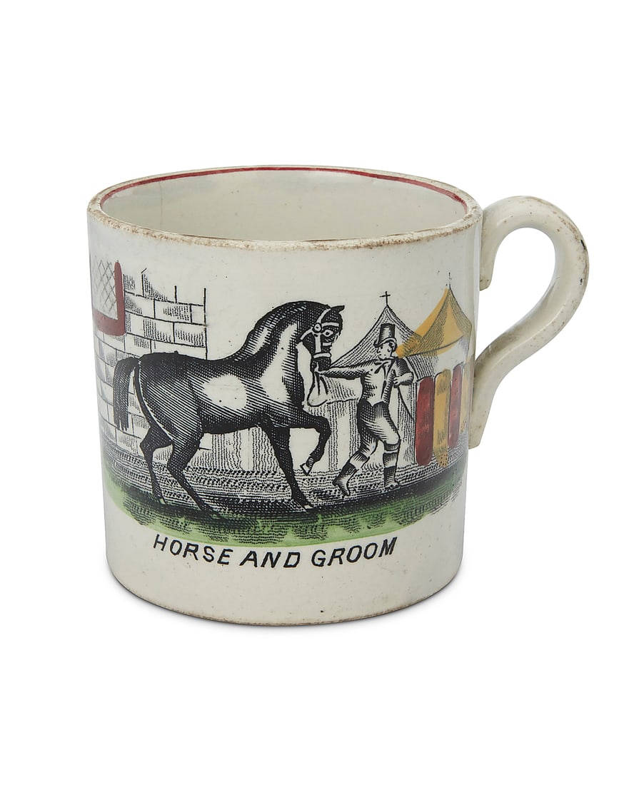 A Staffordshire pottery mug (1 of 4)