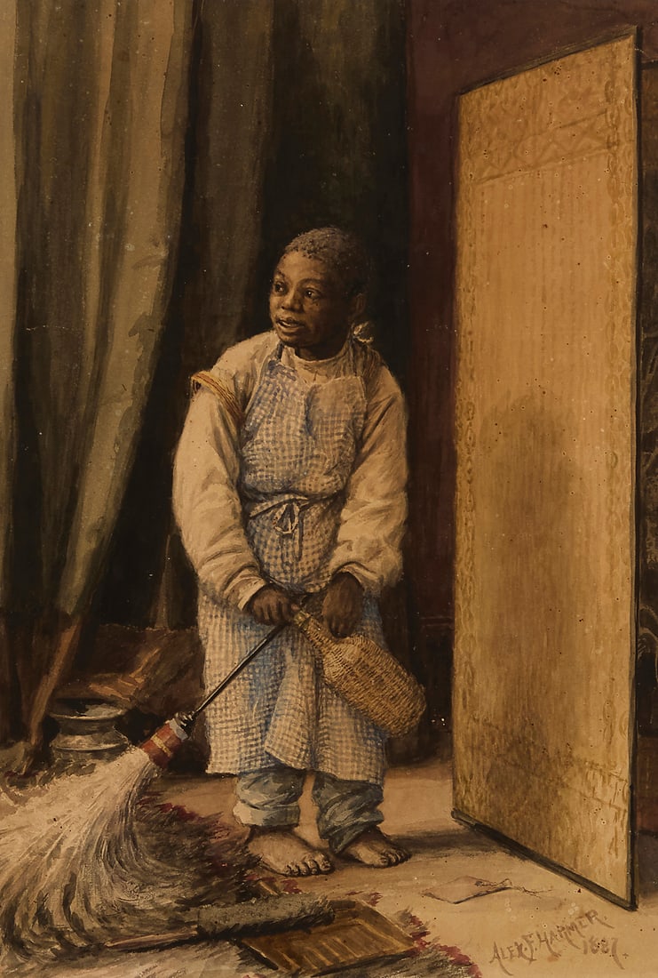 Alexander Francis Harmer (1856-1925), Young boy, 1887: Alexander Francis Harmer (1856-1925) Young boy, 1887 Watercolor and gouache on paper Signed and dated lower right: Alex F. Harmer / 1887 Sight: 13 x 9in Provenance: The Collection of Sybil Rosen and