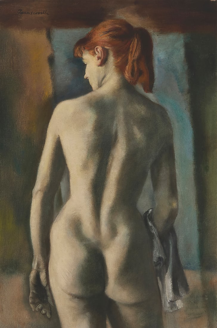 Jerry Farnsworth (1895-1983), Standing nude from behind (1 of 5)