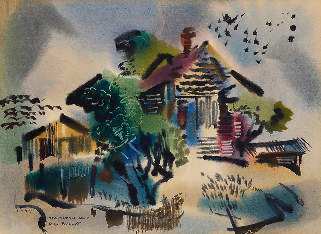 Rex Brandt (1914-2000), "Arlington No. 4," 1957 (1 of 6)